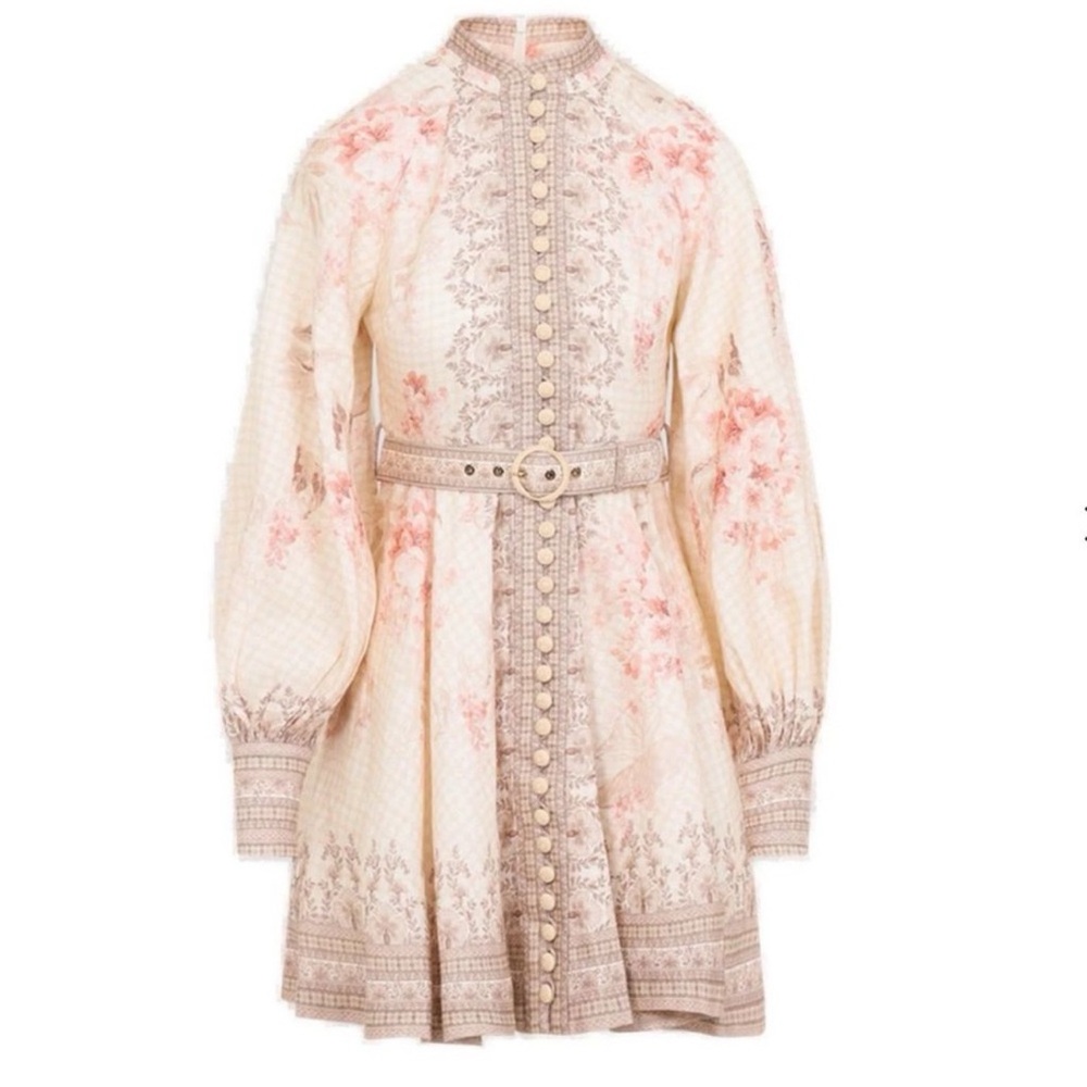 Zimmerman buttoned Dress with Belt size 1 fits like small/medium